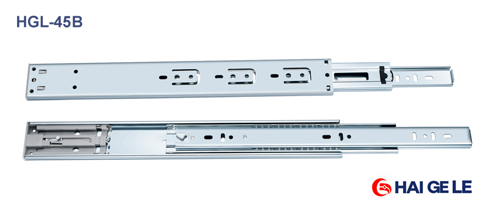 Push To Open Drawer Slides, 3 Folded